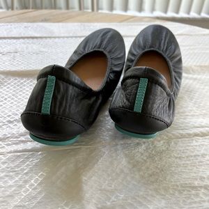 Tieks classic matte black ballet flats